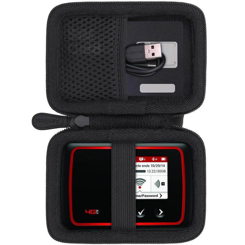 Aenllosi Hard Carrying Case Replacement Compatible with Jetpack Verizon MiFi 6620L/8800L,Holder for Jetpack 4G LTE Mobile Hotspot & USB Charging Cable(Case Only) - Image 1